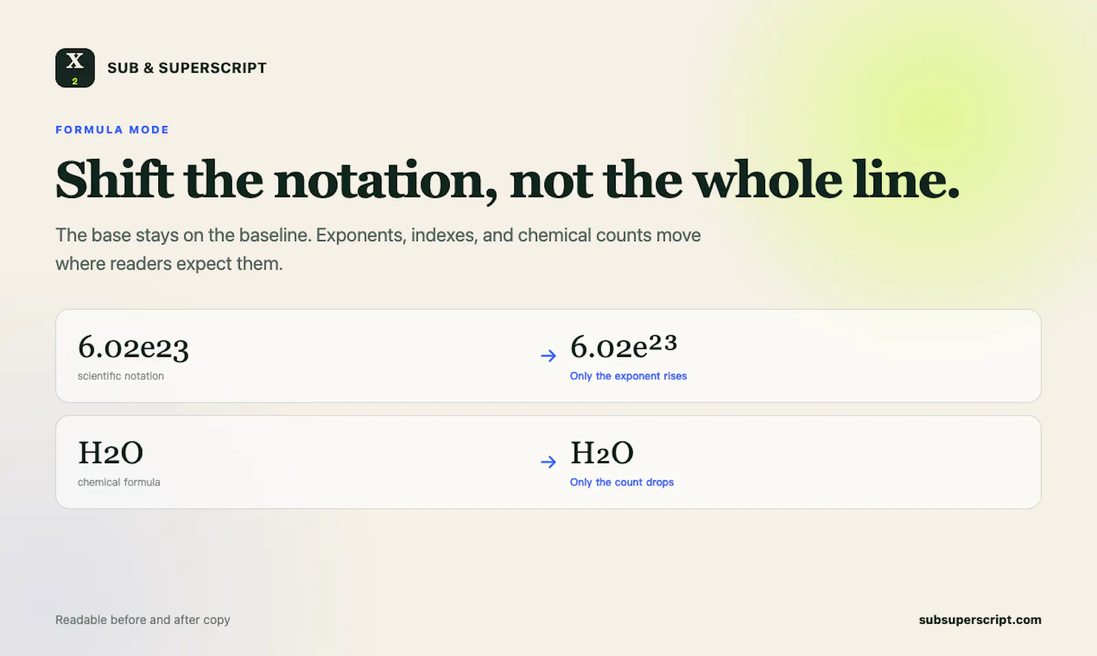 Sub & Superscript screenshot 3