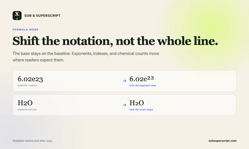 Sub & Superscript screenshot 3