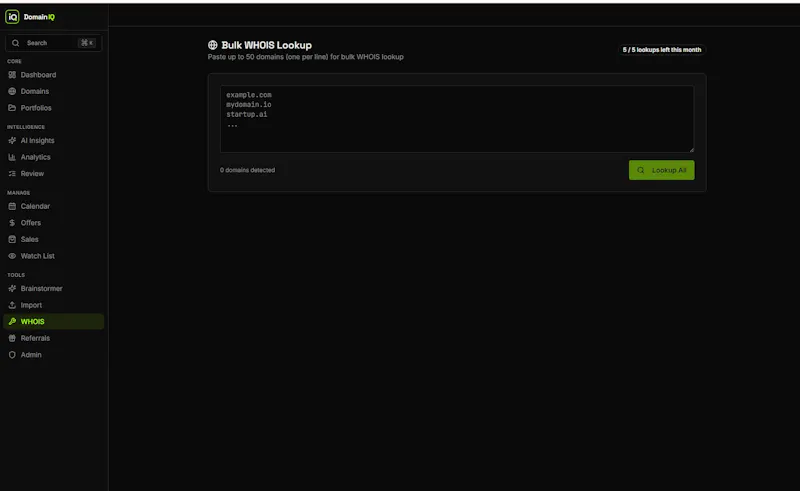 DomainIQ screenshot 4