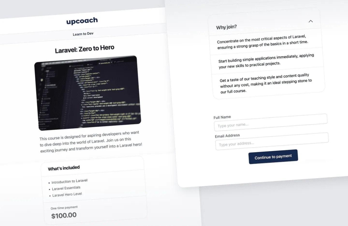 UPCOACH - การชำระเงินออนไลน์และหน้าข้อเสนอ - สร้างข้อเสนอการขายและรับการชำระเงินในที่เดียว media 2