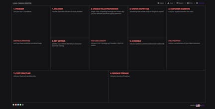 Lean Canvas Editor gallery image