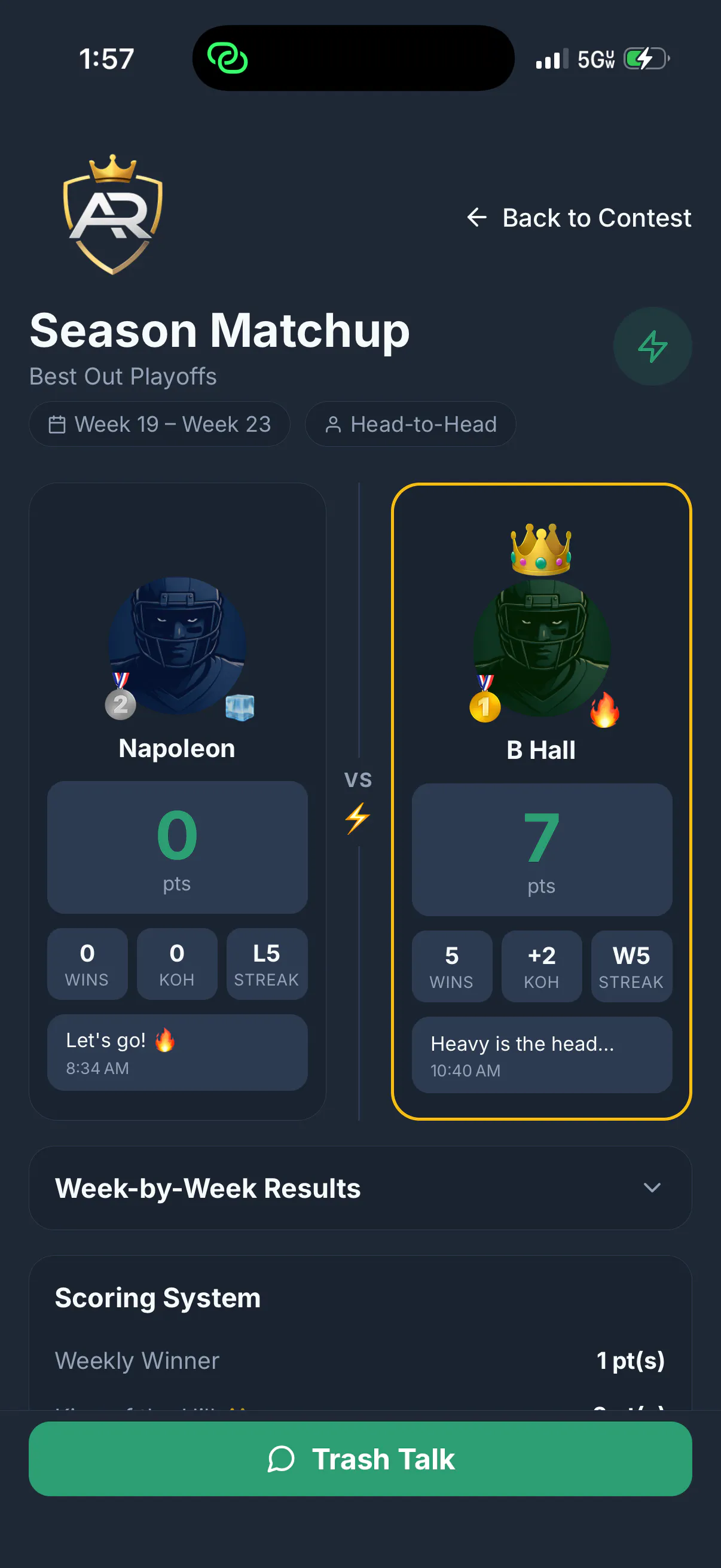 ArchRivals Fantasy Football App gallery image