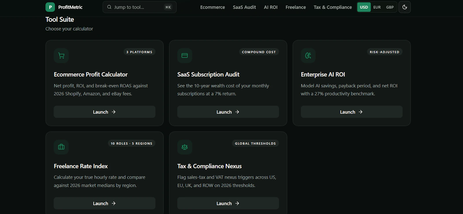ProfitMetric screenshot 1
