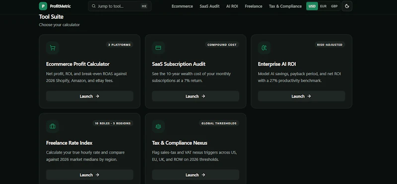 ProfitMetric screenshot 1