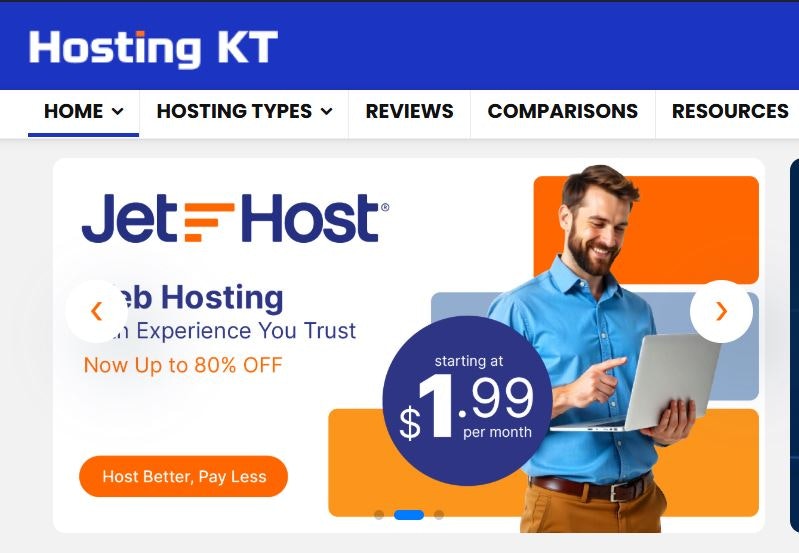 HostingKT - Screenshot 2 showing product features and functionality