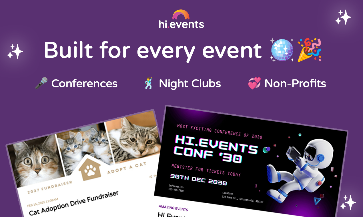 HI.Events Cloud - 오픈 소스 이벤트 관리 및 티켓 판매 플랫폼 미디어 2