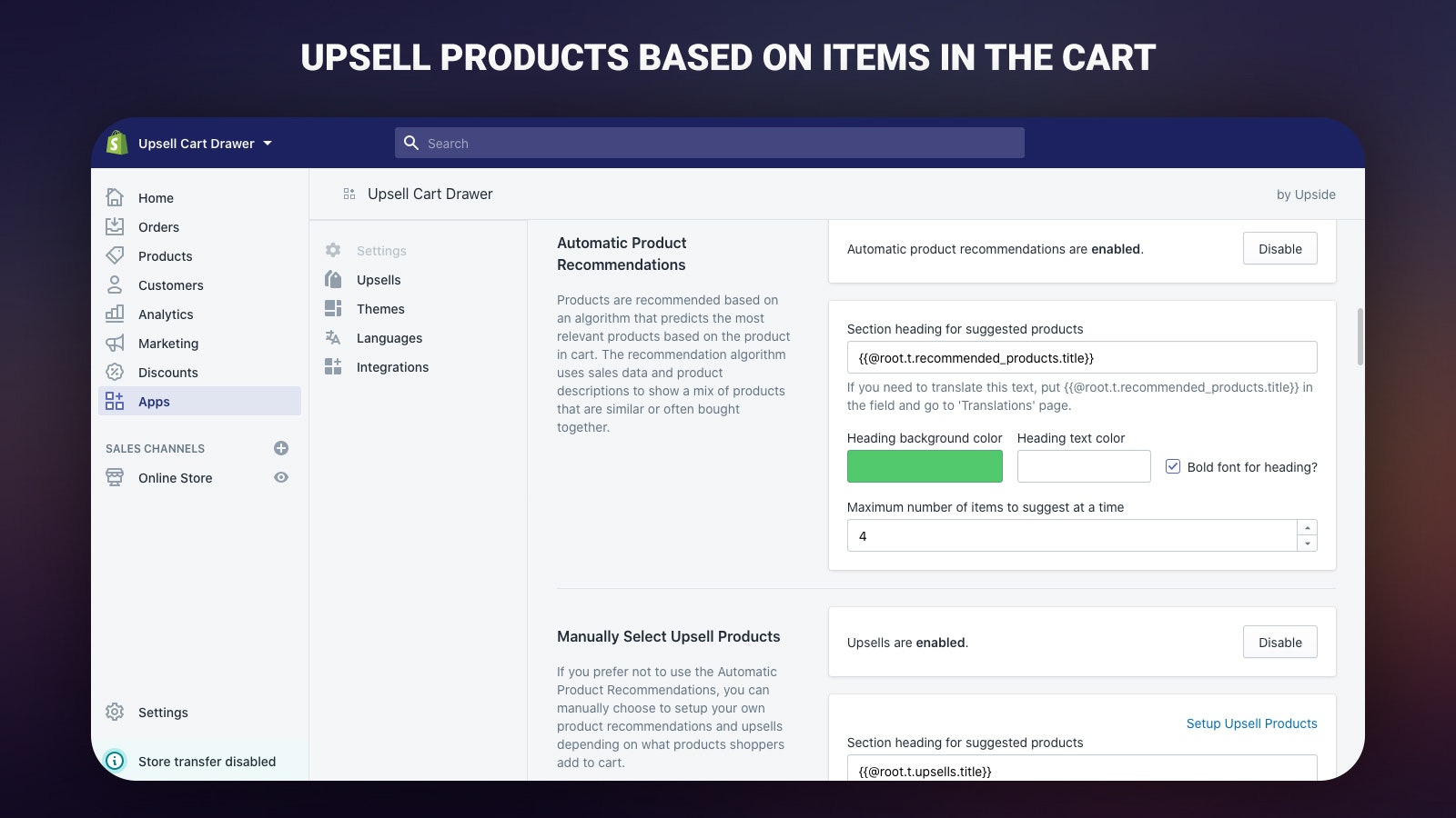 Upsell Cart Drawer (Shopify mini cart) gallery image