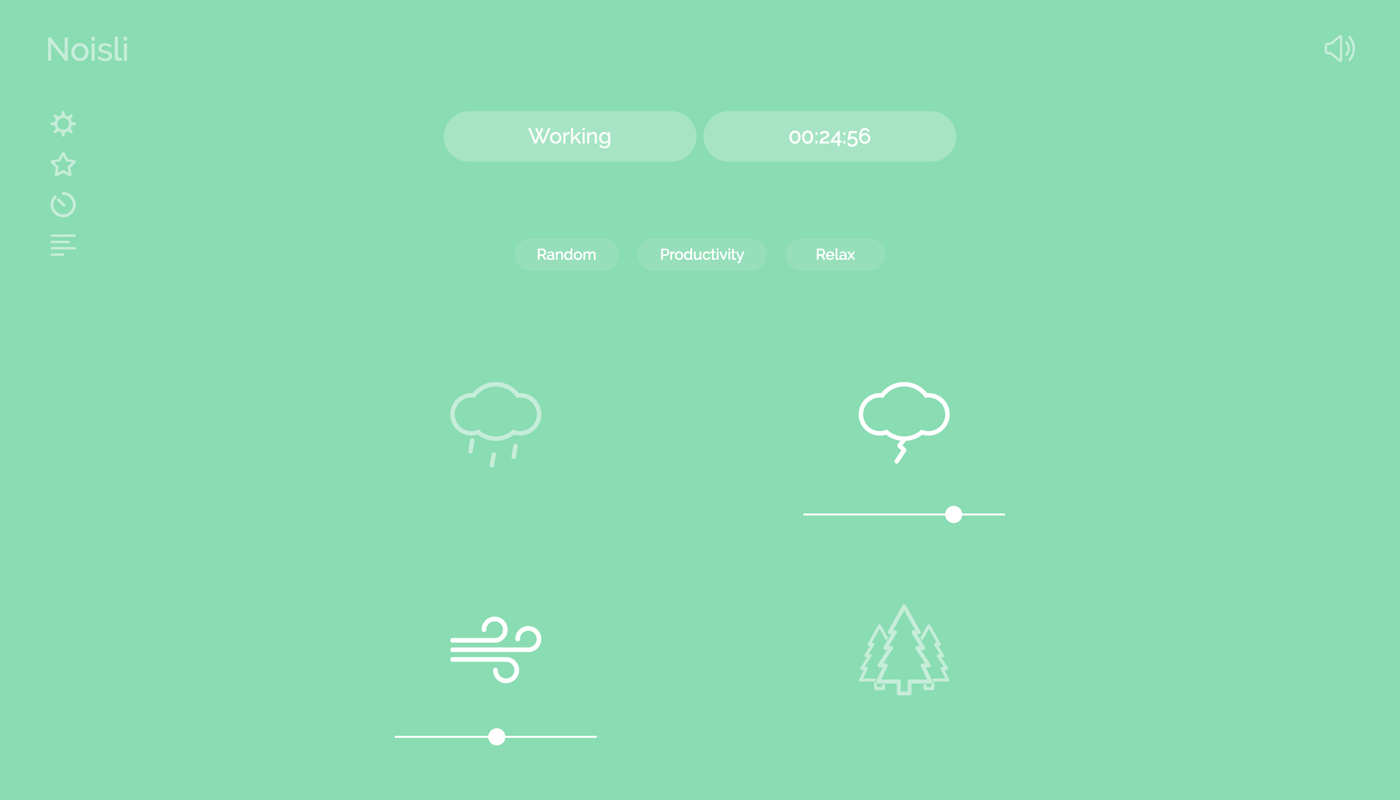 This is a website of Noisli