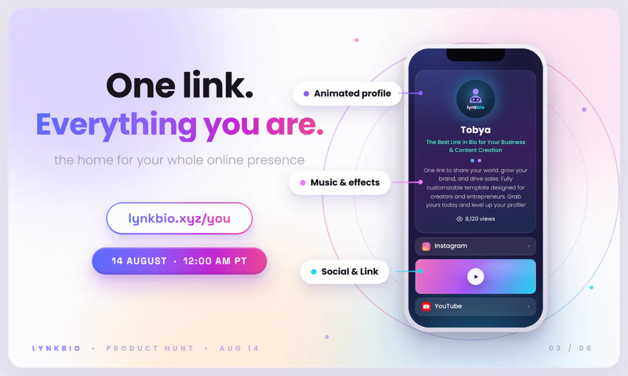 Lynkbio your bio, unlocked gallery image