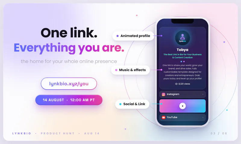 Lynkbio your bio, unlocked screenshot 3