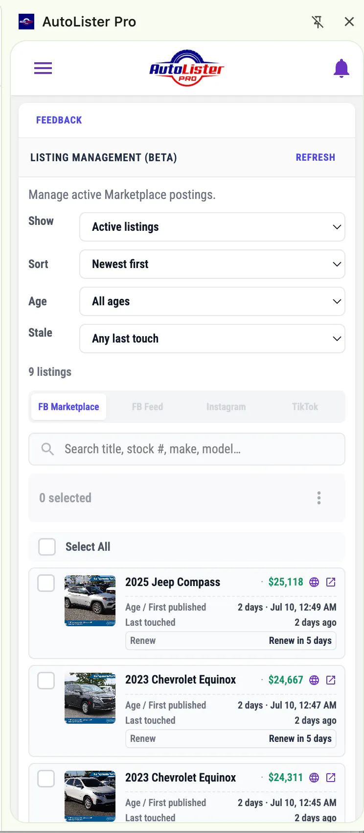 AutoLister Pro 截图 5