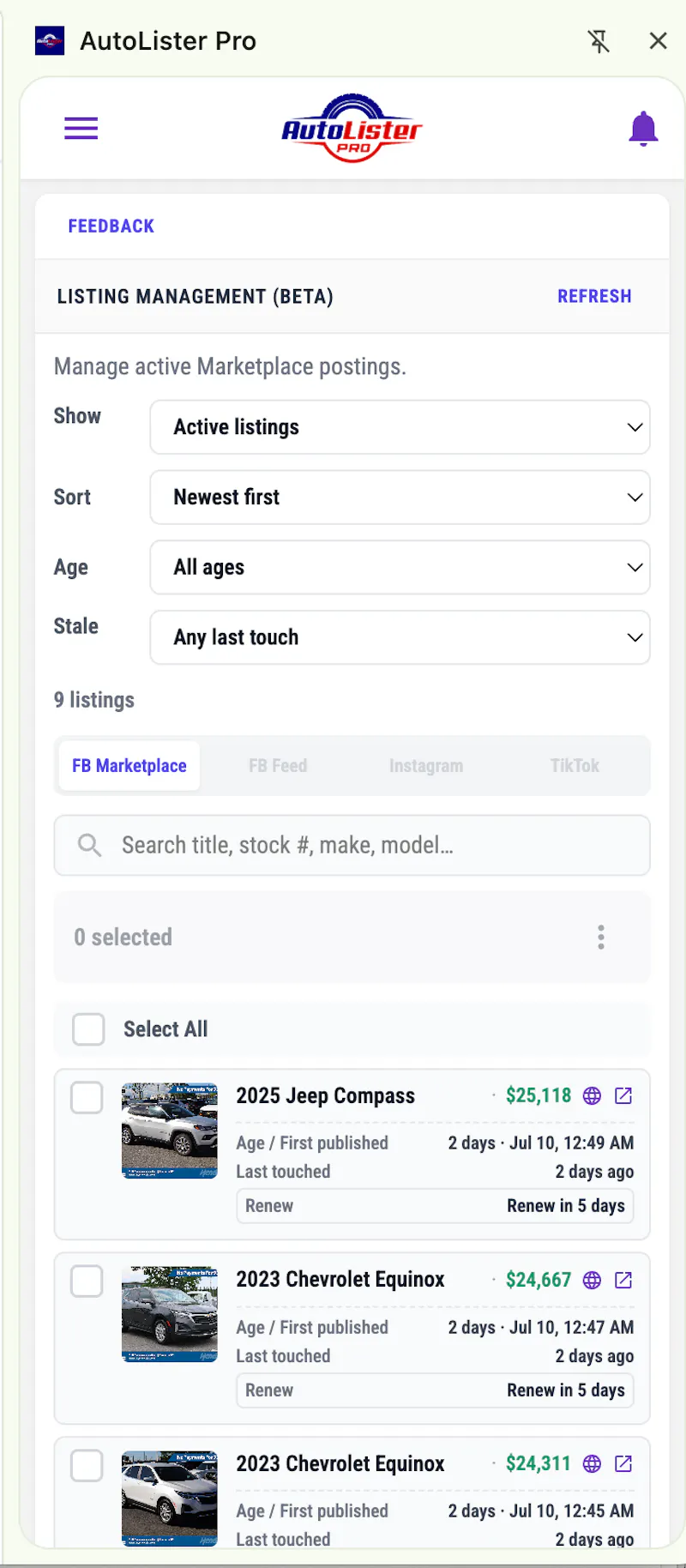 AutoLister Pro screenshot 6