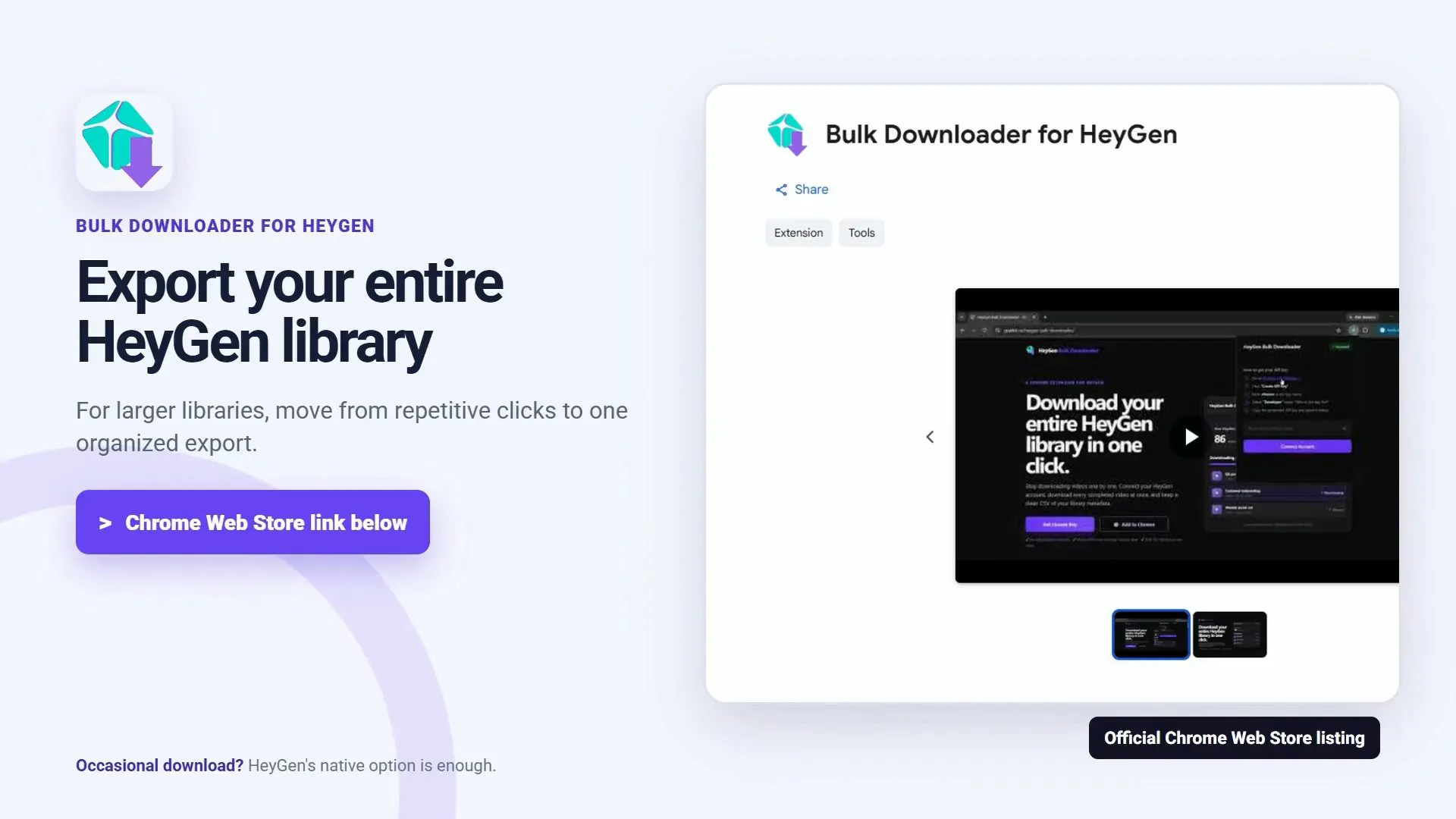 HeyGen Bulk Downloader gallery image