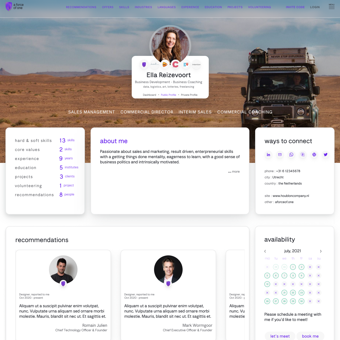 a force of one gallery image