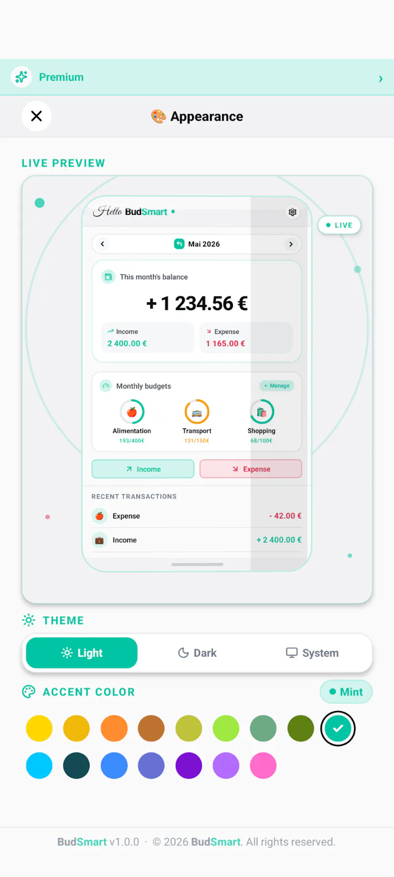 First BudSmart launch screenshot 6