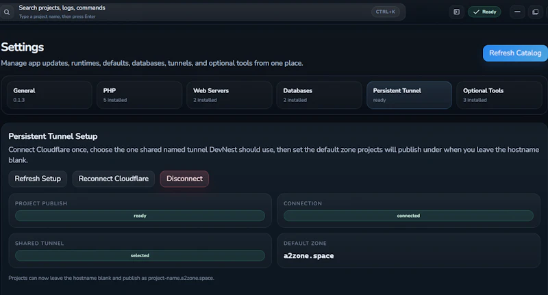 DevNest screenshot 2