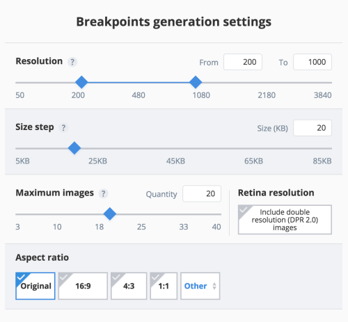 Responsive Image Breakpoints Generator Image