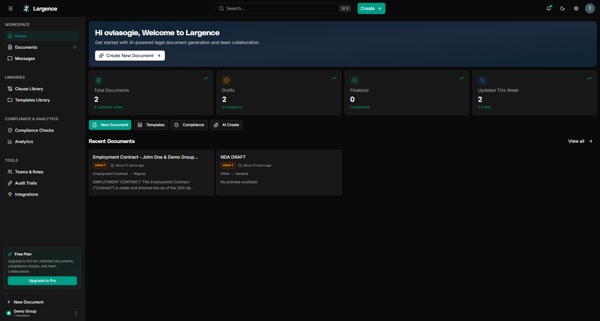 Largence - Screenshot 2 showing product features and functionality
