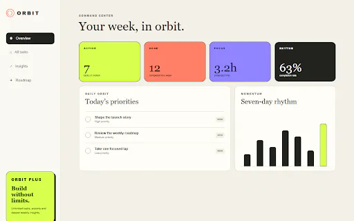 Orbit — Personal Command Center gallery image