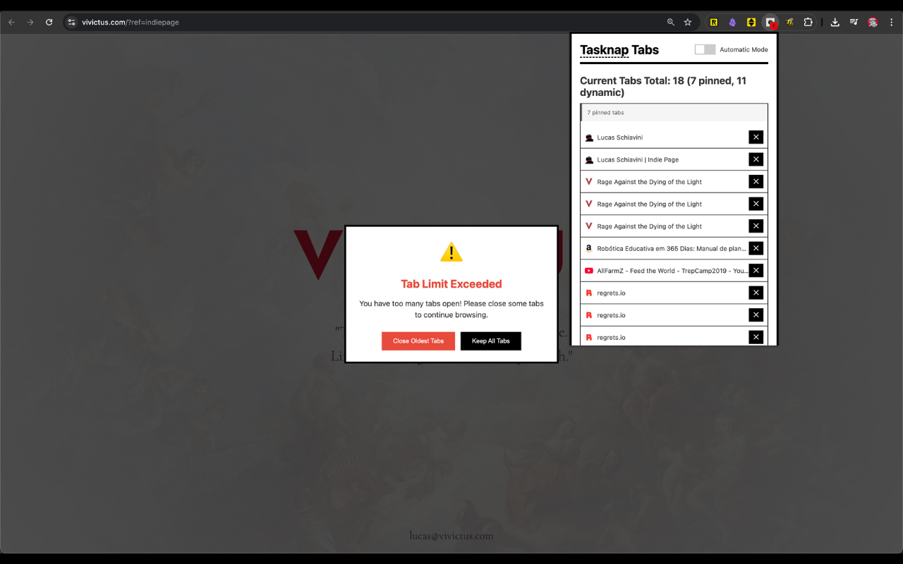Media Tab Tasknap - Tiada lagi tab yang berlebihan 3