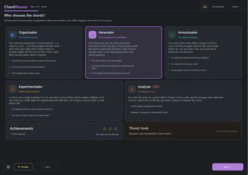 ChordWeaver screenshot 2