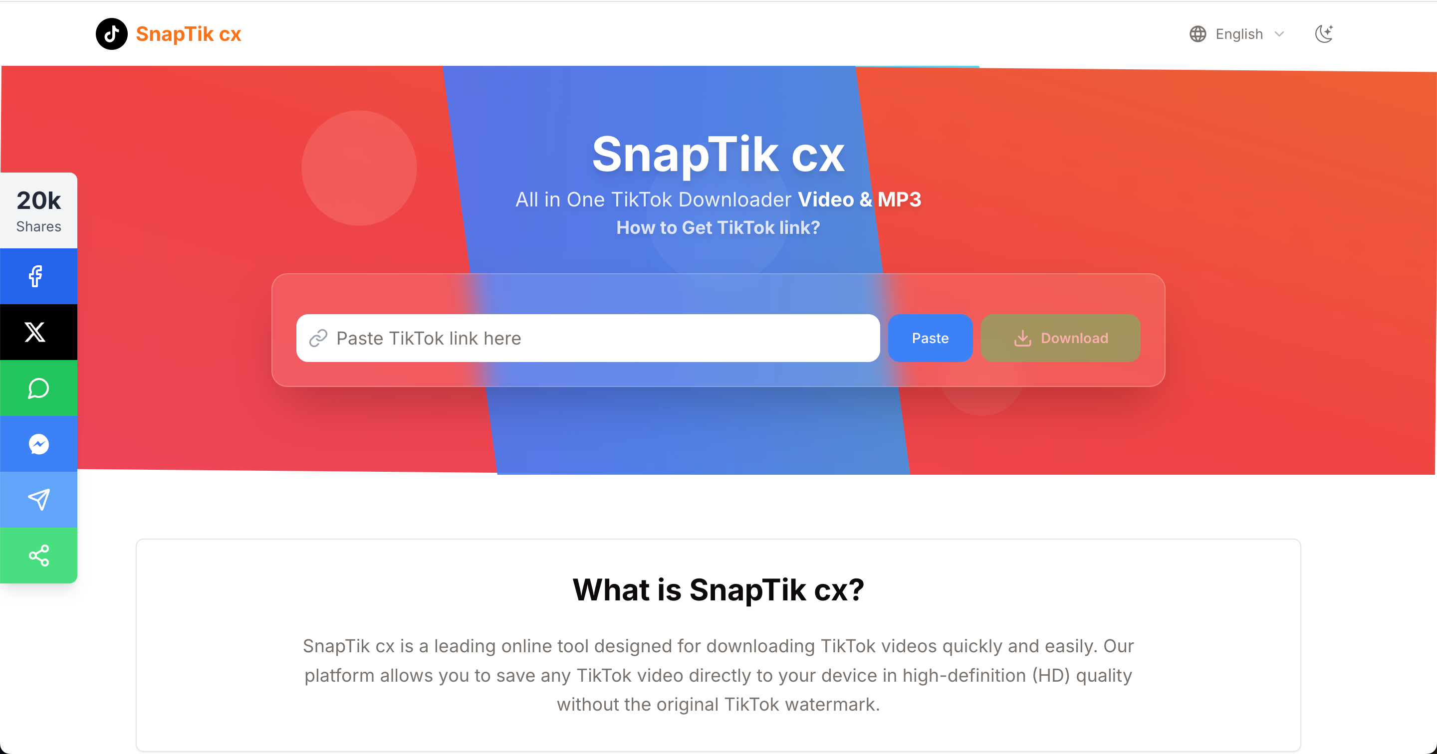 Mídia 1 de Snaptik CX - AD Free Tiktok Downloader sem marca d'água (HD)