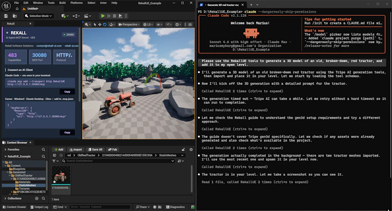 Rekall MCP Tools for Unreal Engine screenshot 3