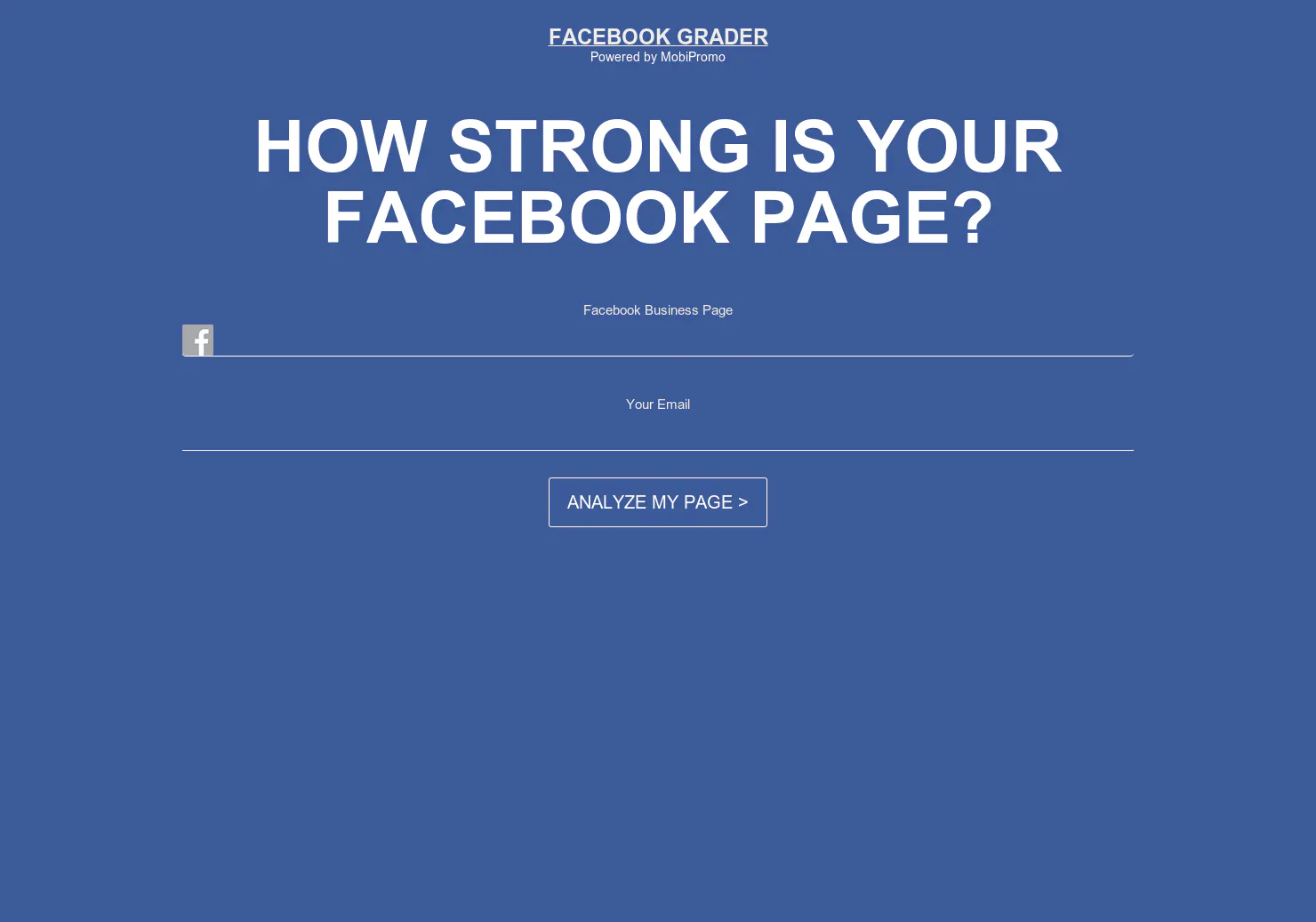 Facebook Grader