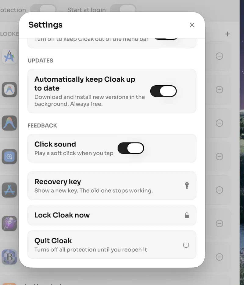 Cloak screenshot 3