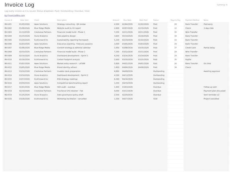 FinancialAha! Ultimate Spreadsheets screenshot 52