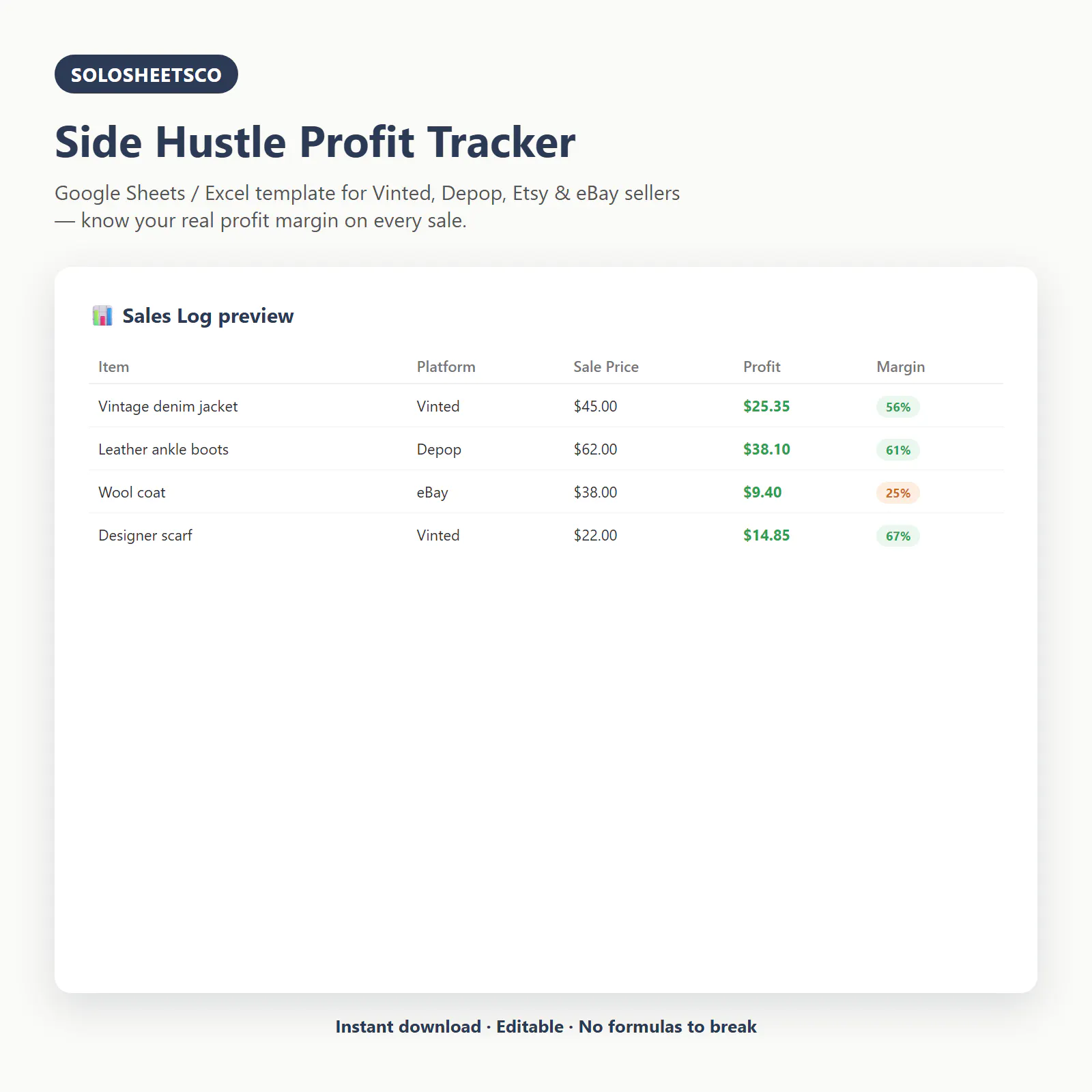 SoloSheetsCo — Templates for Freelancers gallery image