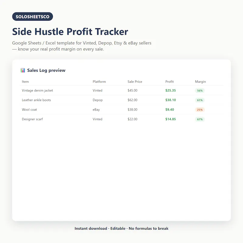 SoloSheetsCo — Templates for Freelancers screenshot 2