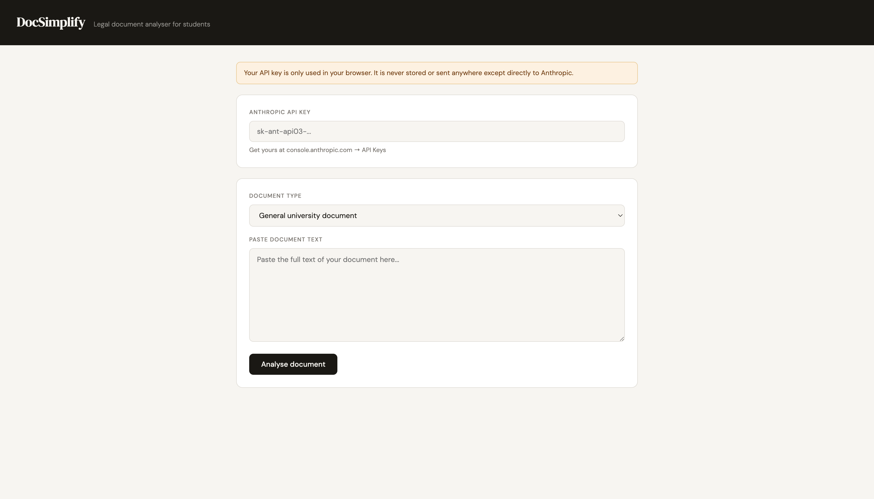 DocSimplify — Legal Document Analyser gallery image