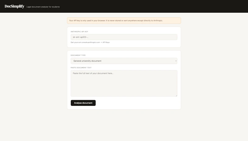 DocSimplify — Legal Document Analyser screenshot 4