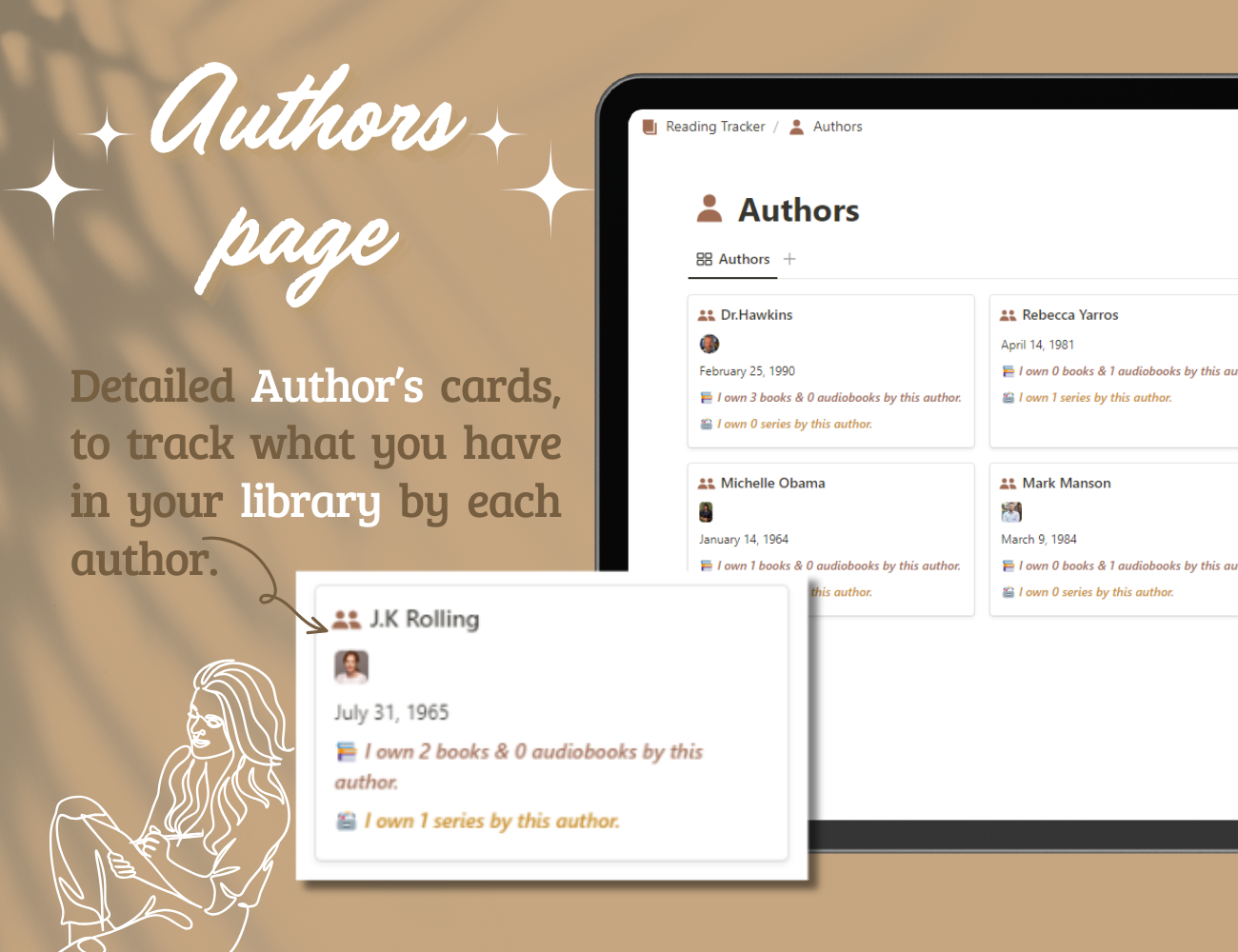 Notion reading tracker gallery image