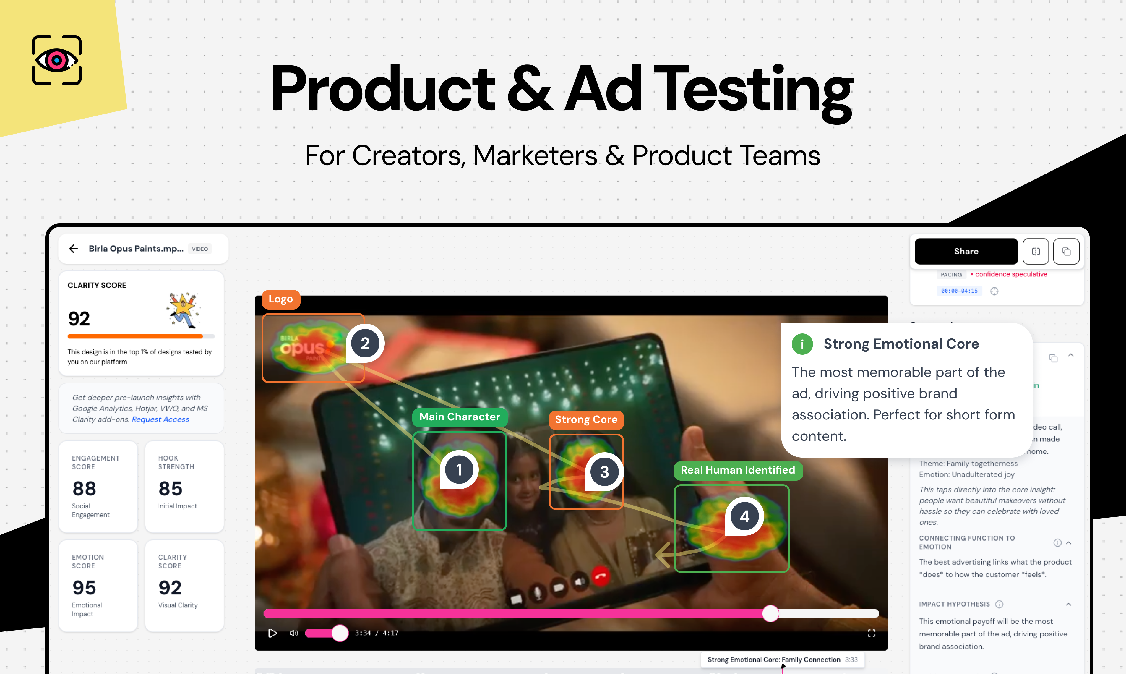 ClarityUX - Main product screenshot demonstrating key features and user interface