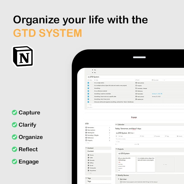 GTD notion template