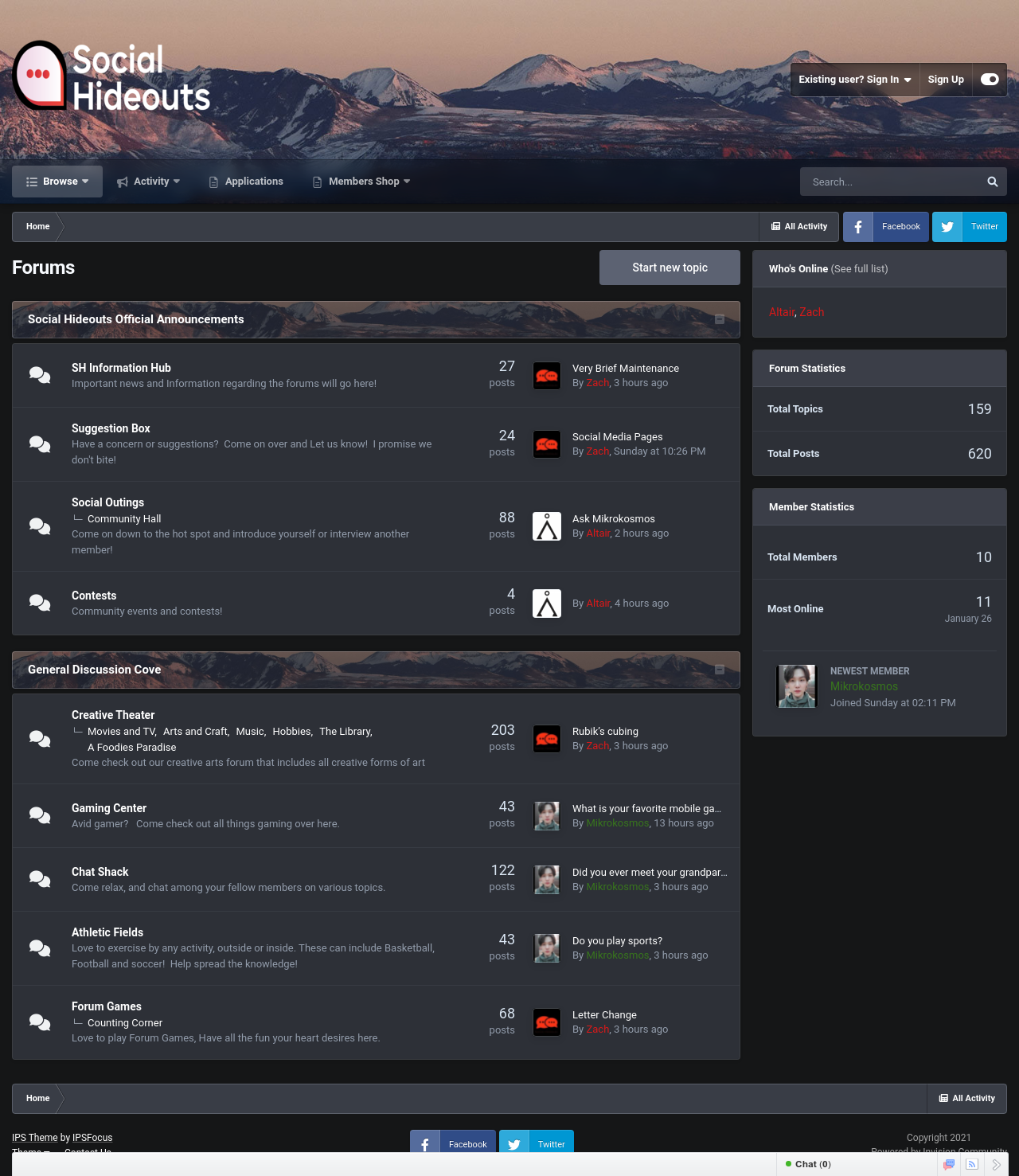 SocialHideouts Forum gallery image