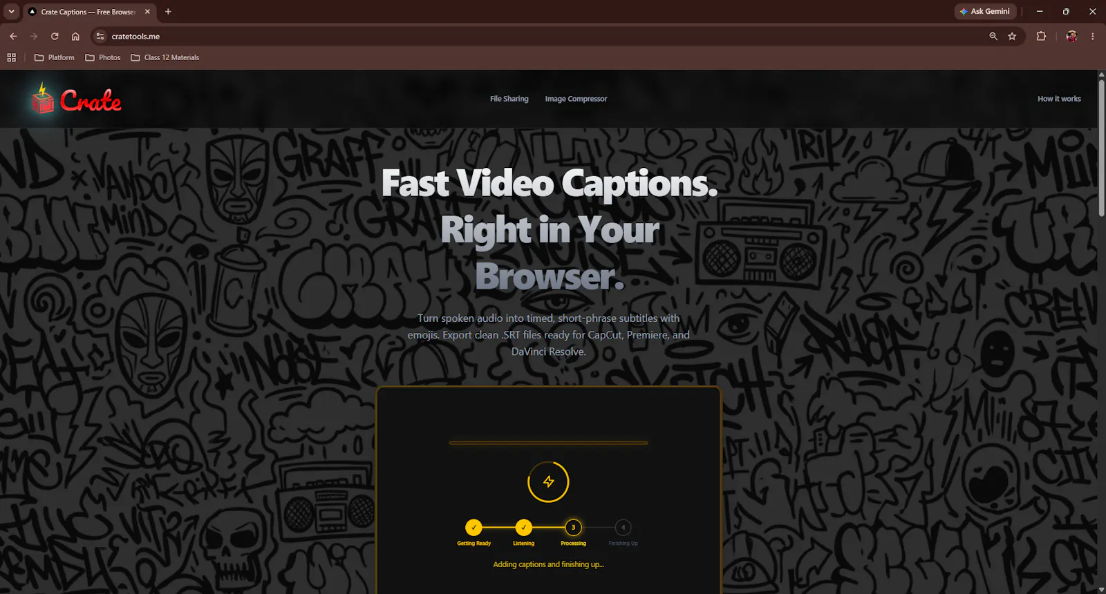 Crate Captions  screenshot 2