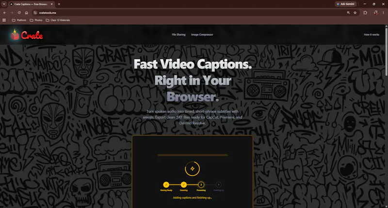 Crate Captions  screenshot 2
