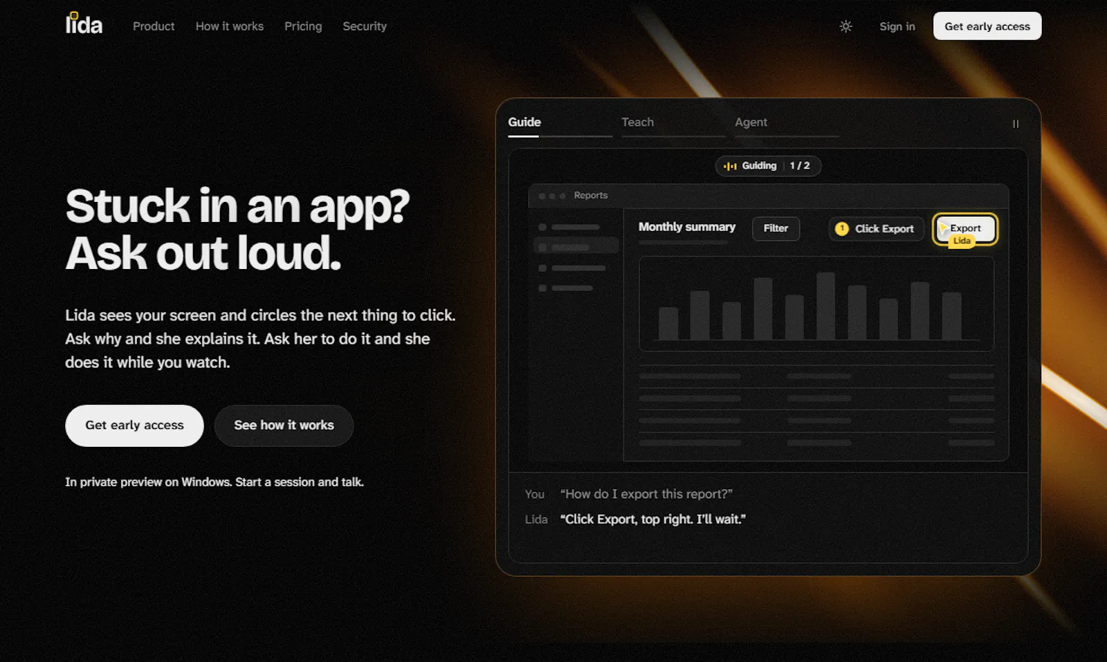 Lida screenshot 1