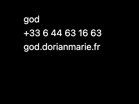 God