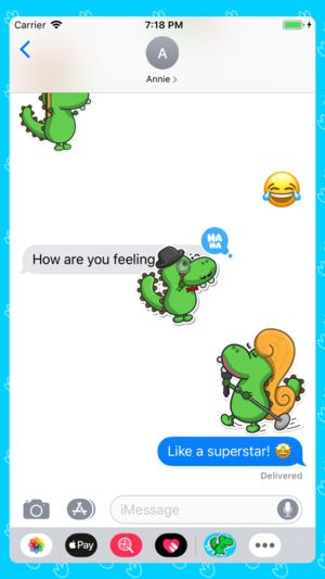 Life of Dino Stickers for iMessage gallery image