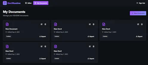 Doc2Readme gallery image