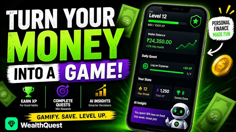 WealthQuest - Gamified Personal Finance screenshot 1 (video preview)