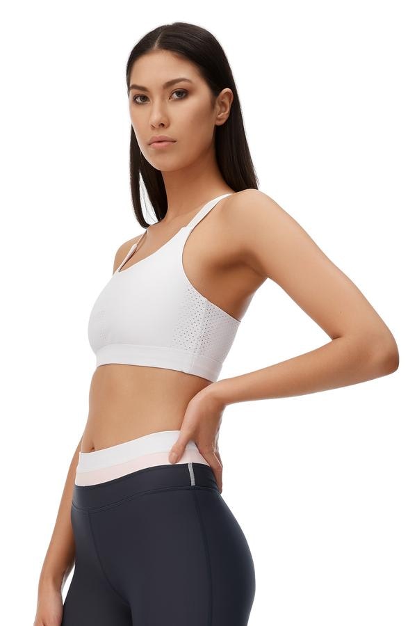 WHITE CORE SPORTS BRA