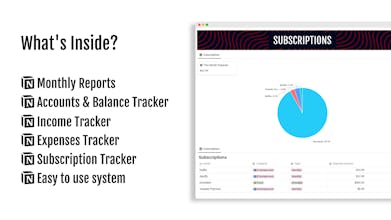 Notion Finance Tracker Template gallery image