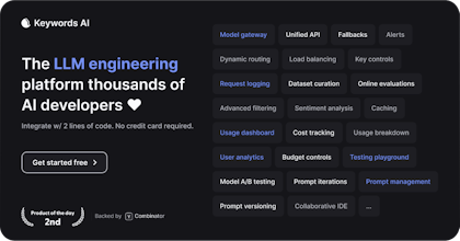 Model Playground by Keywords AI gallery image