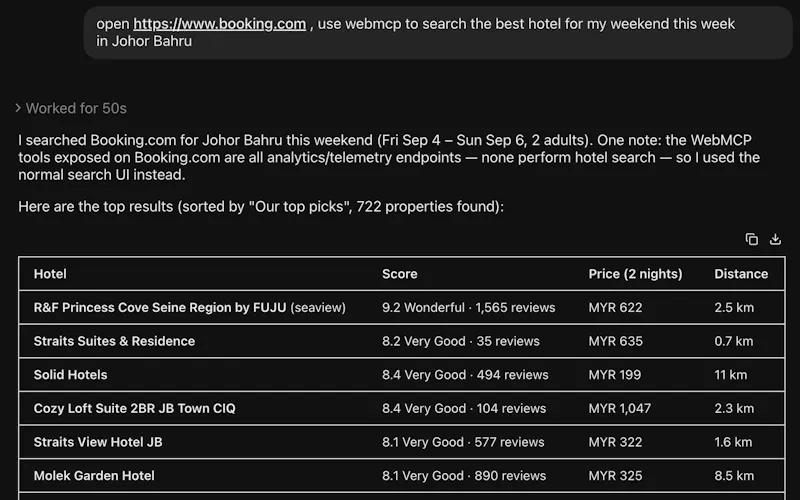 Web2MCP screenshot 3