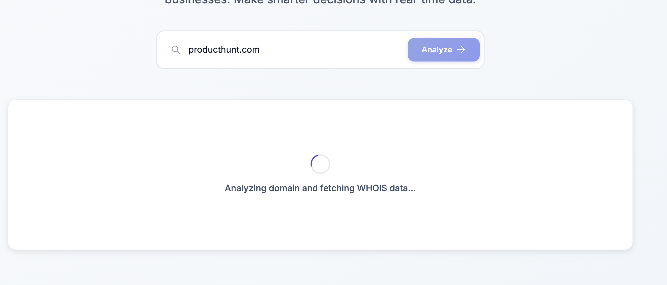 DomSight AI-powered domain SaaS Platform gallery image